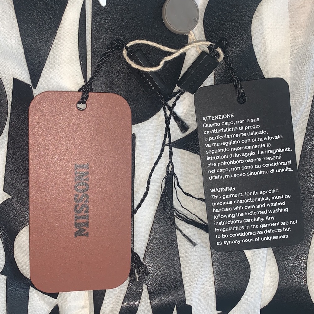 Missoni cotton skirt with leather appliqués - Picture 5 of 14